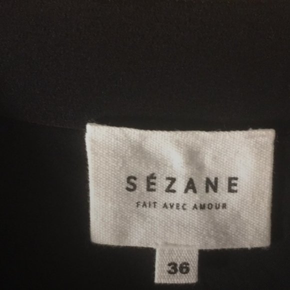 SOLD Sezane Anny dress 100% silk midi wrap dress Small size 36 FR US 4 - Picture 5 of 7